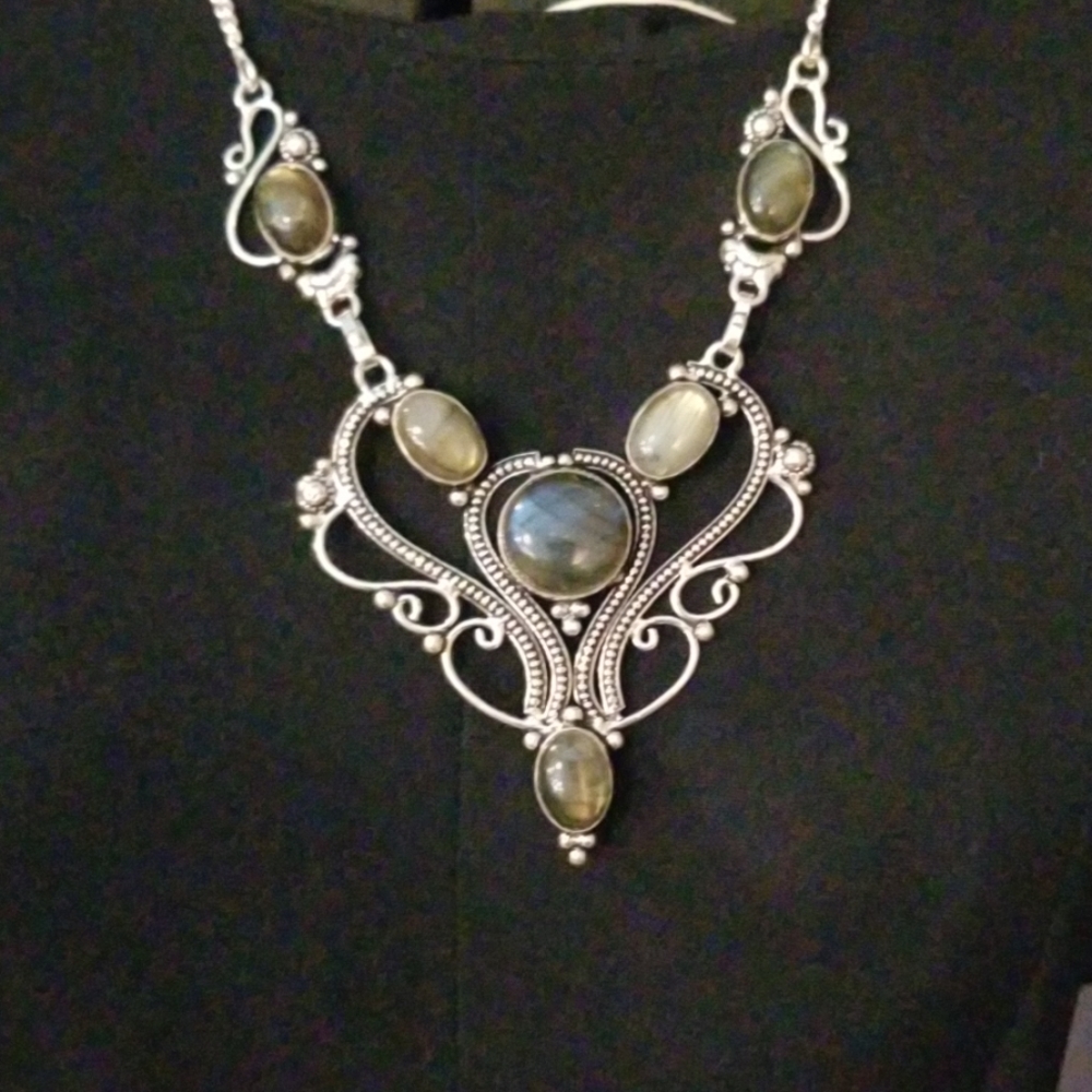 Black Moonstone necklace